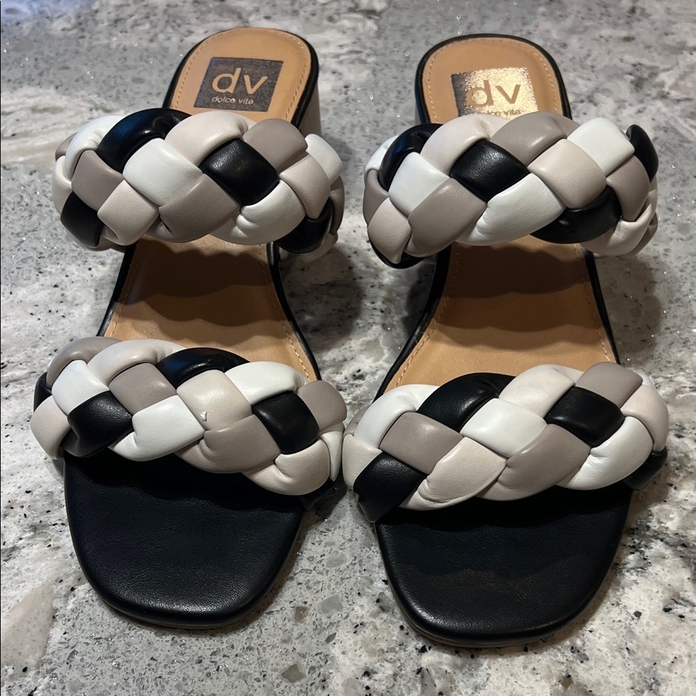 Dolce Vita Black Braided Mules & Clogs NWOB Size 8.5